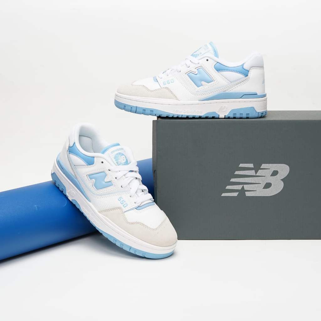 New Balance  550  White Blue Haze University