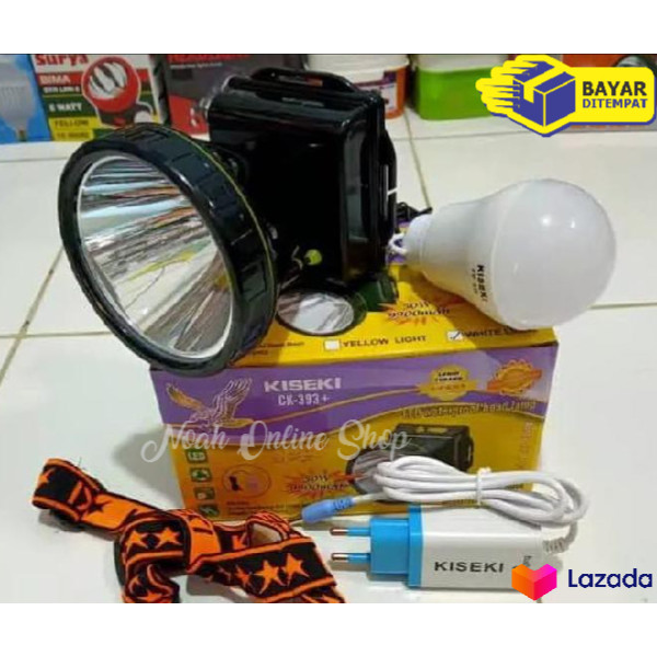 promo toko PROMO~HEAD LAMP Senter Kiseki CK-393 // SENTER KEPALA KISEKI CK393+CHARGER+BONUS LAMPU ~N