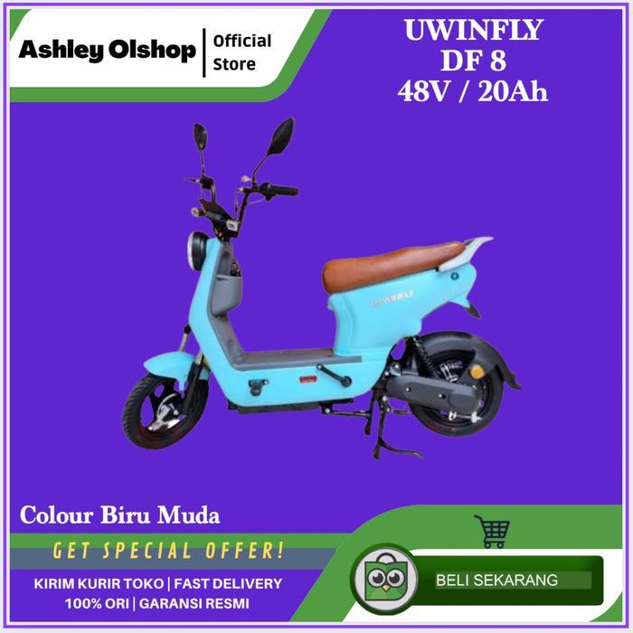 Sepeda Listrik Uwinfly DF8 Dragonfly 8 Baterai 48V/20Ah DF 8 [BIRU]
