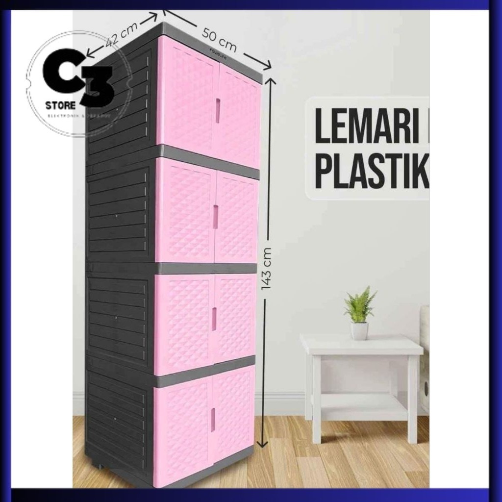 LEMARI PLASTIK TEBAL 4 / 5 SUSUN OMAHQU