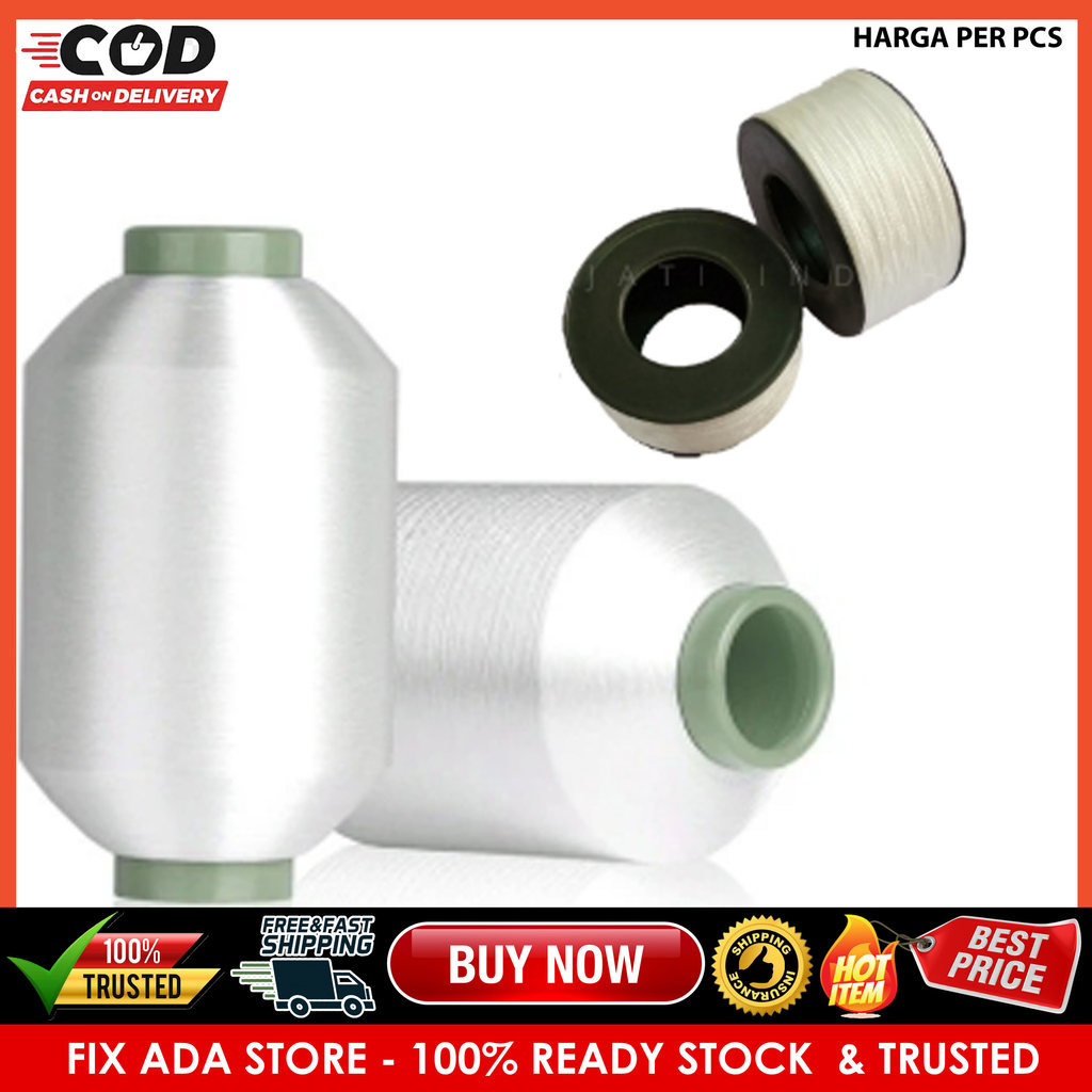 Nylon Tali Bangunan Putih Roll Nilon Serbaguna Gulungan Kecil Besar Benang Ukur Tukang Pengukur Gari