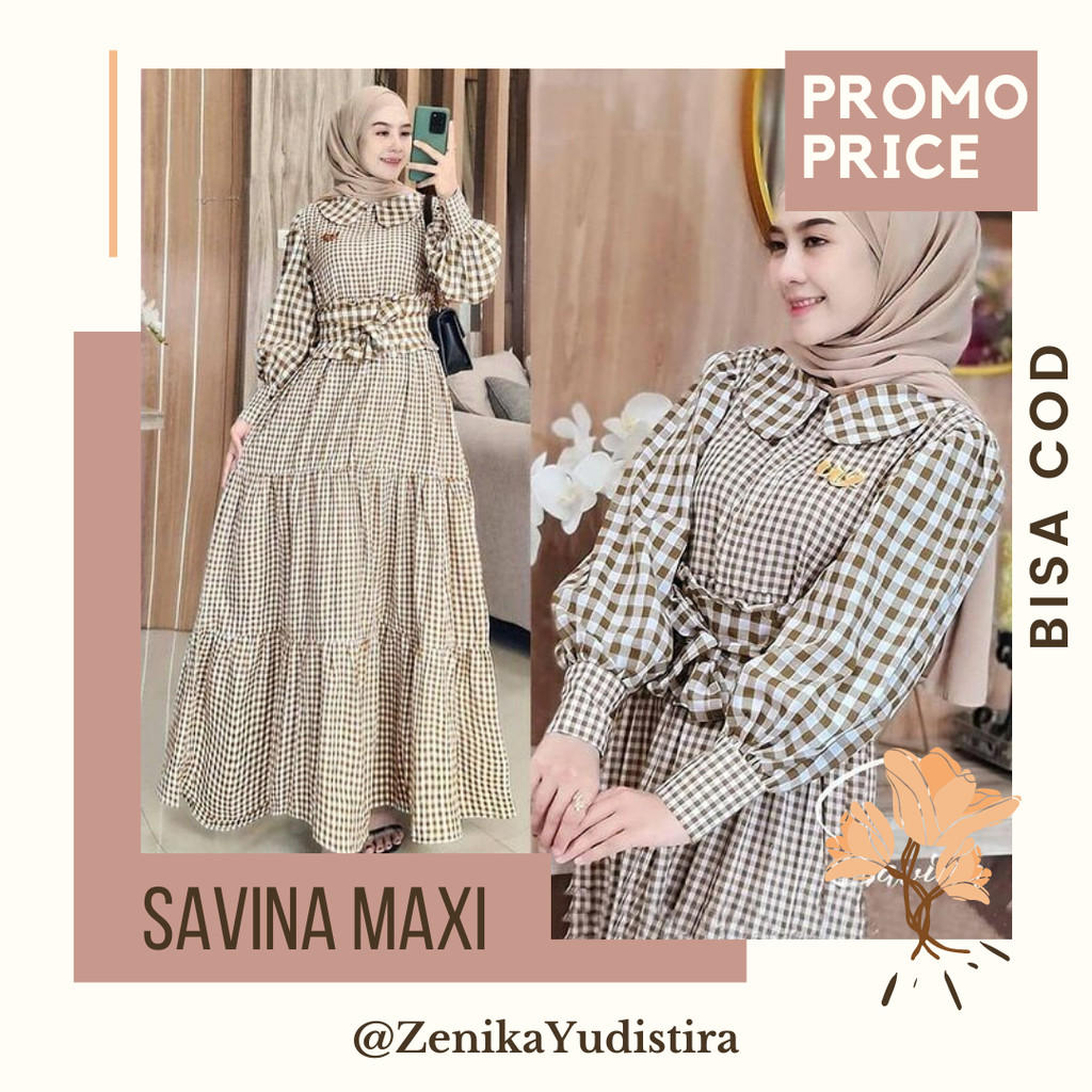 savina maxi dress / ZenikaYudistira / gamis maxi / gamis / gamis syari / model gamis terbaru 2021 un
