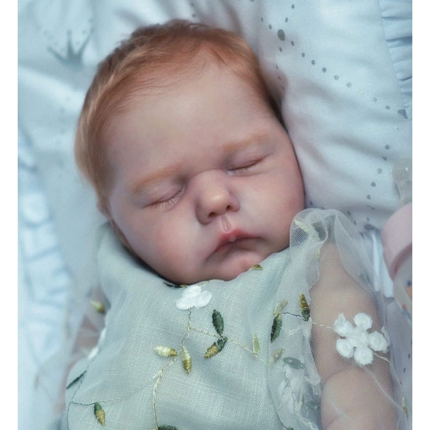 NPK 19in Reborn Doll Kit Willa Fresh color Soft Tou Unfinished Reborn Supply Doll Parts