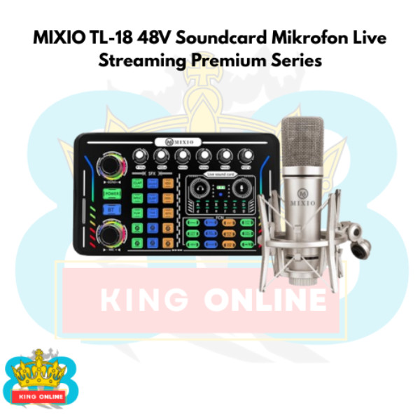MIXIO TL-18 48V Soundcard Mikrofon Live Streaming Premium Series