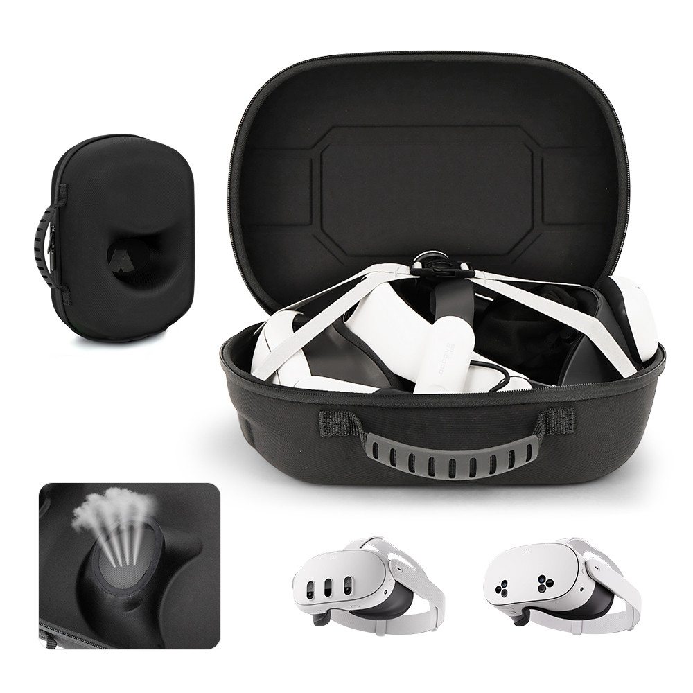Hard Carrying Case for Meta Quest 3/3S/Oculus Quest 2 VR Glasses Storage Bag Travel Case for BOBOVR/