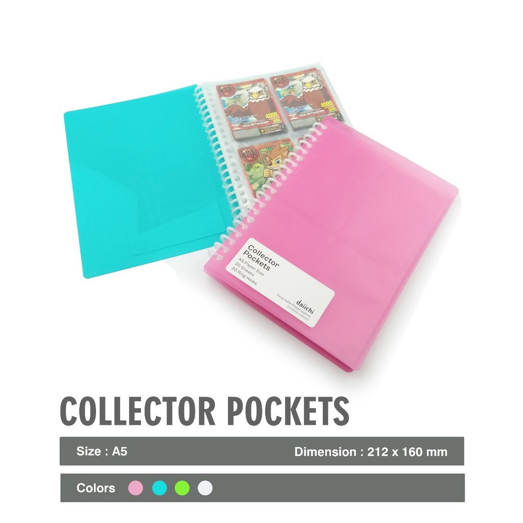 Album Kartu Nama Trading Card Koleksi Emas 80 Kartu Daiichi DPO A5 Tempat Penyimpanan Photo Card Ter
