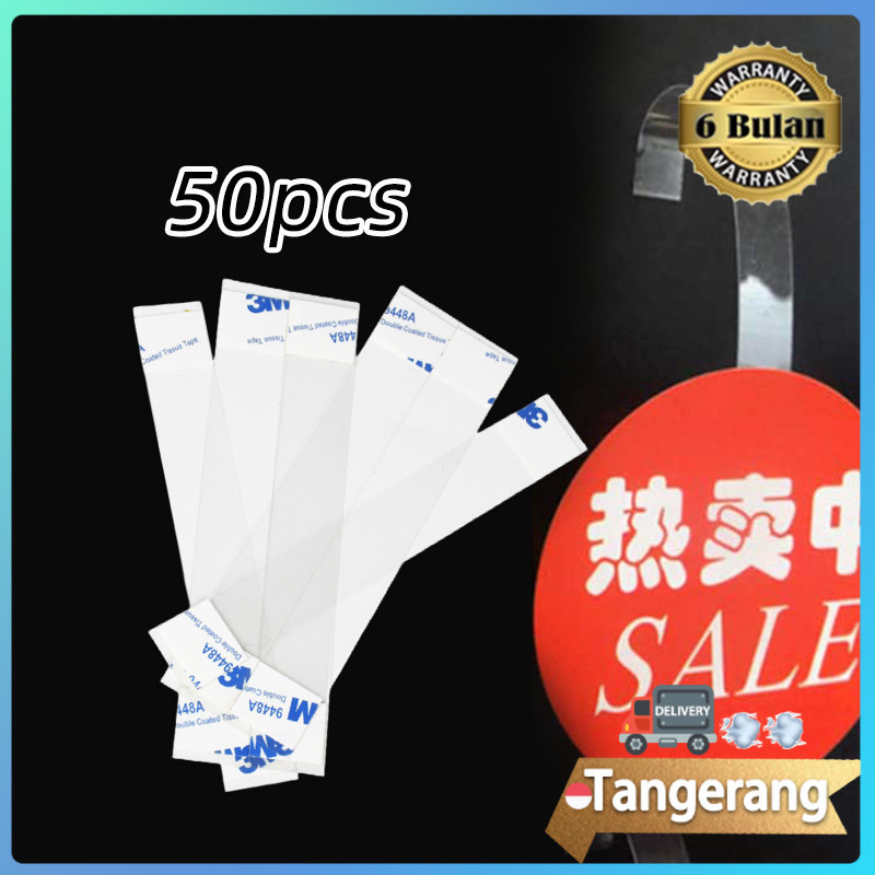50pcs Mika Display Kartu Promo / Wobbler Promosi / Mika Label Harga