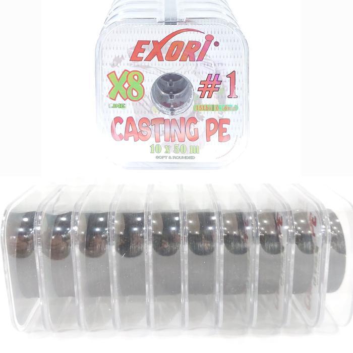 Senar PE EXORI Casting PE X8 50m | Senar PE Tipe Konekting 10x50m - #1