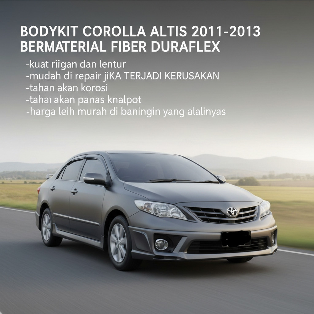 (Ready) bodykit Toyota altis 2010-2012 trd BODYKIT TOYOTA COROLLA ALTIS GRADE 1
