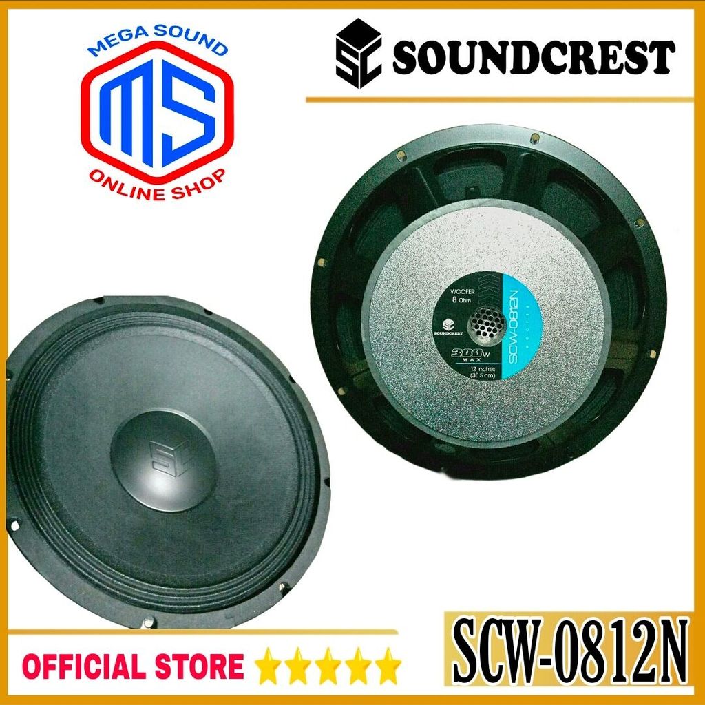 Speaker 12" inch Soundcrest WOOFER 12 inch SCW-0812N 300W