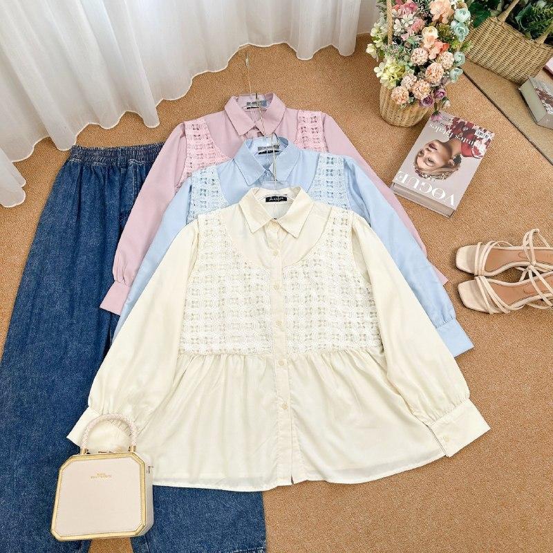 Asofa Zeline One Or Set Blouse Aksen Tille Mix Celana Jeans