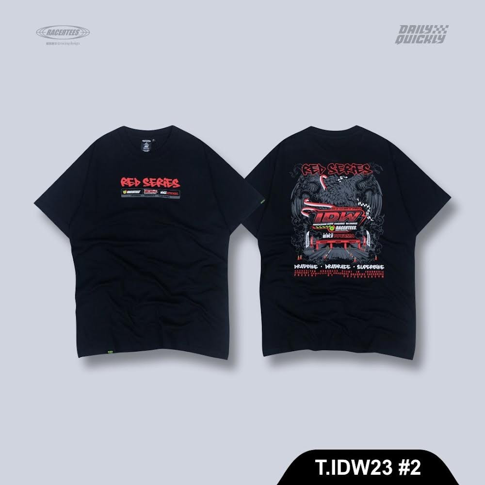 Kaos IDW RED SERIES X Racertees #2 Baju Kaos Unisex