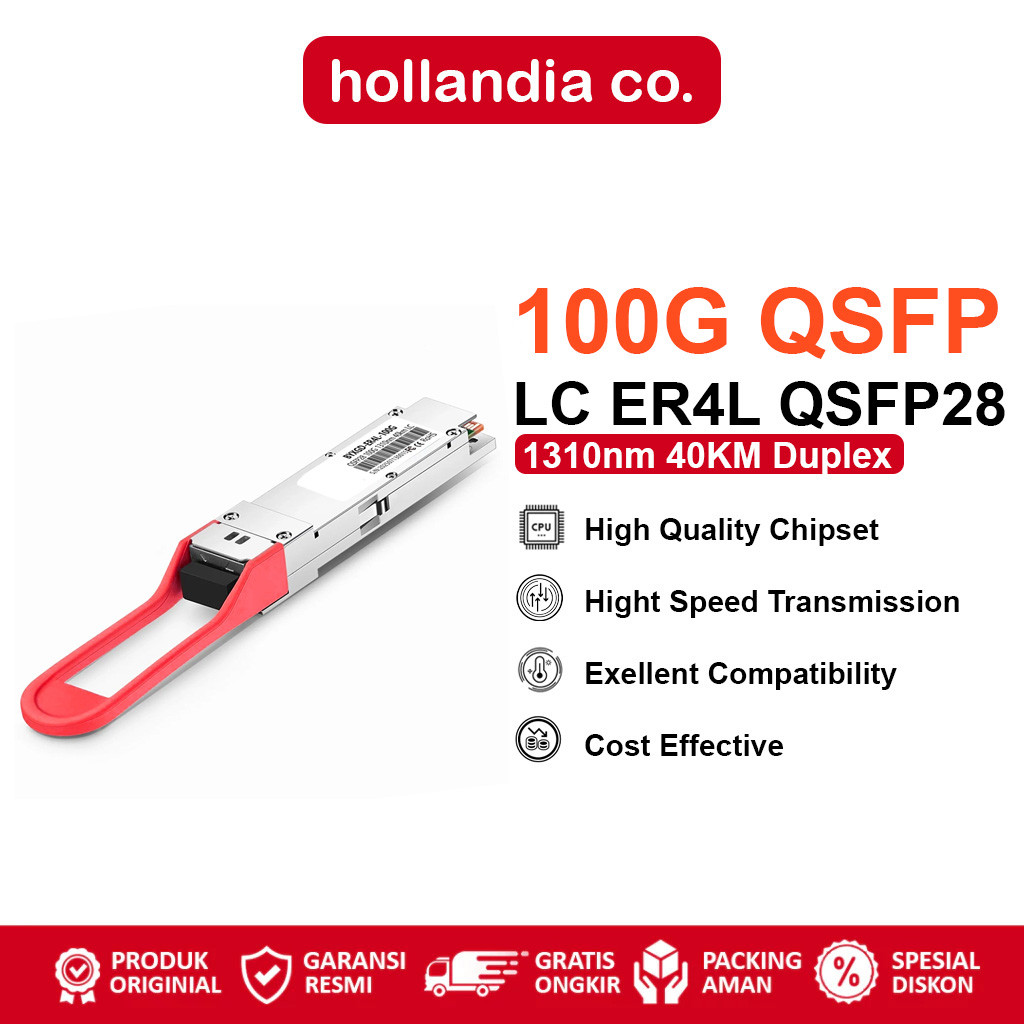 QSFP 100G ER4L-S 40KM LC Optical Transceiver- ER4L QSFP28 1310nm