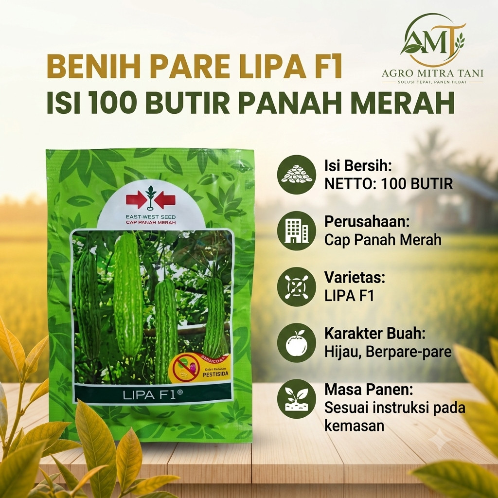 BENIH PARE LIPA F1 ISI 100 BUTIR PANAH MERAH