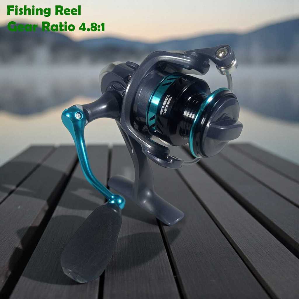 DK Fishing Reel Gulungan Pancing Spinning Gear Ratio 4.8:1 - DK800