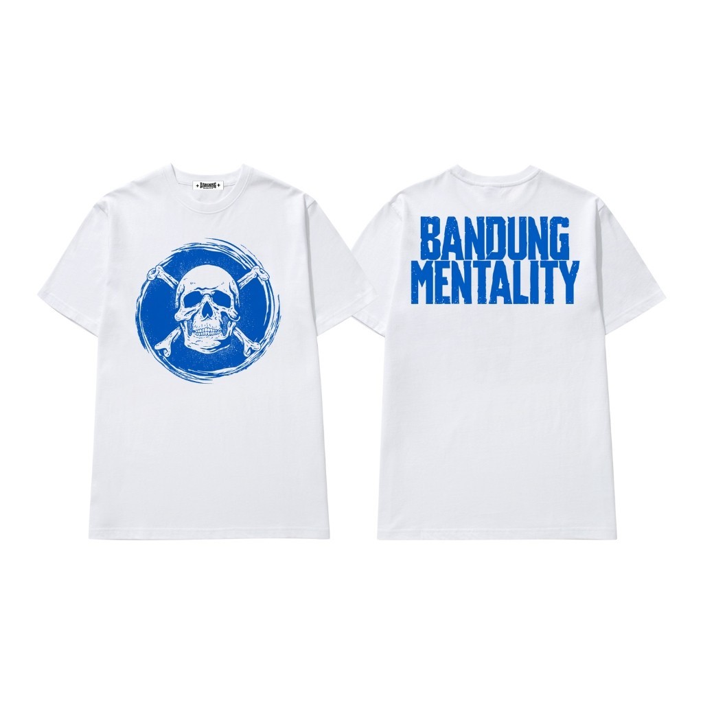 Kaos Bandung Mentality T-Shirt Rebirth Katun Unisex  Kain Katun Combed 24s Tebal Adem Lembut Dan Nya