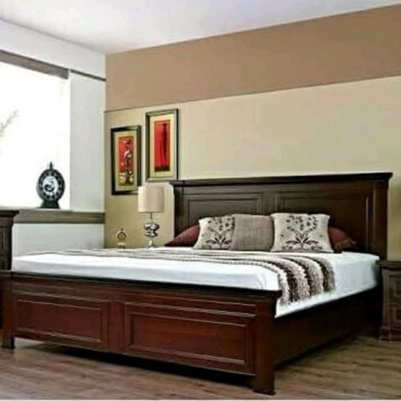 Dipan minimalis kayu jati /  ranjang jati Jepara / furniture Jepara