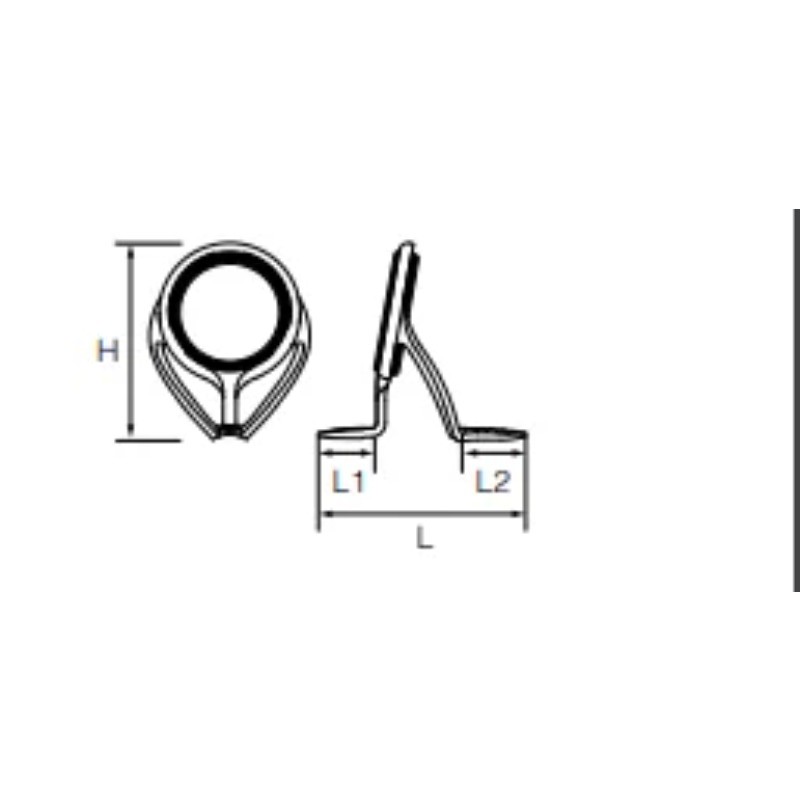 FUJI LRV Titanium Torzite Guide TLRVTG GUIDE