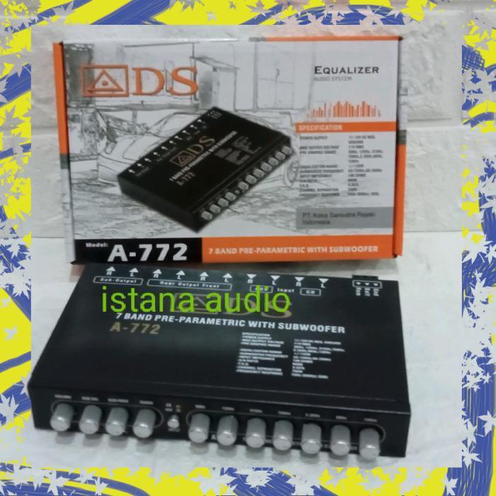 Parametrik Pre Amp ADS A--772 Equalizer ADS 772 with subwoofer  A-772