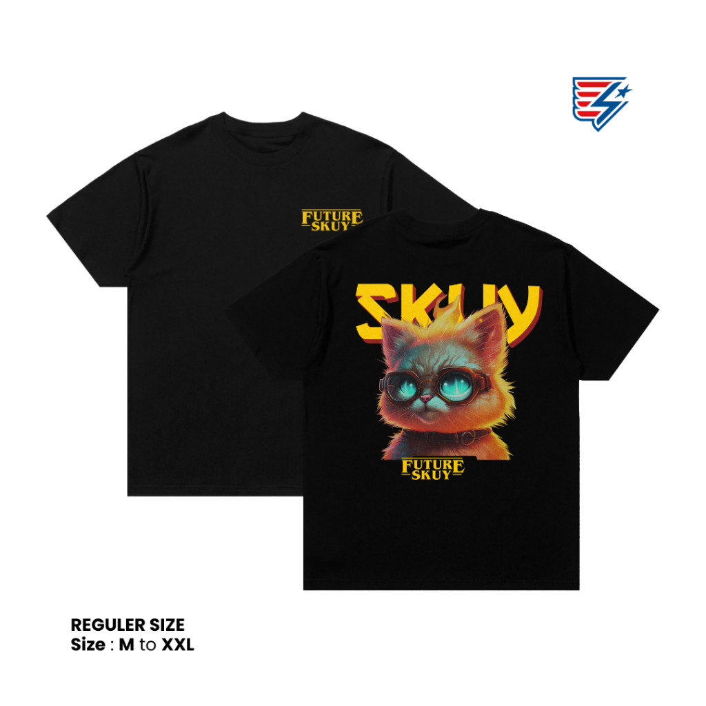 Kaos Skuy Dewasa Hitam Unisex | Future Skuy SKY197