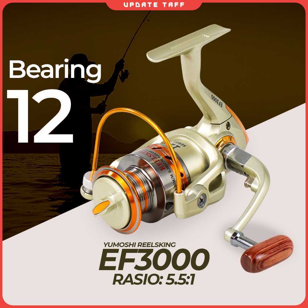 YUMOSHI REELSKING EF3000 Reel Pancing Spinning 12 Ball Bearing