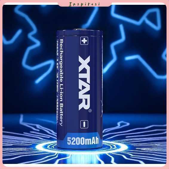 XTAR Baterai Rechargeable 26650 Li-Ion 3.6V 5200mAh 1 PCS