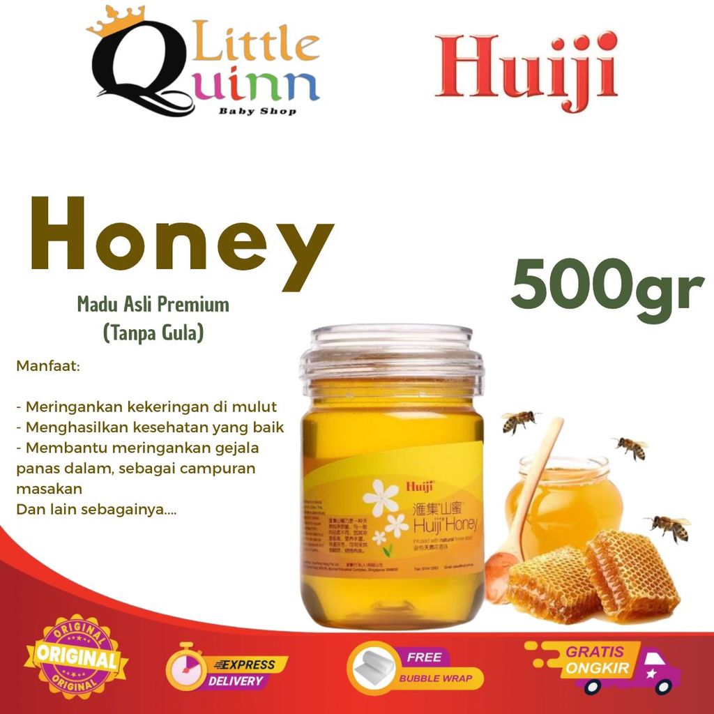 Huiji Honey 500gr Madu Asli Premium (Bebas Gula) - Madu Huiji