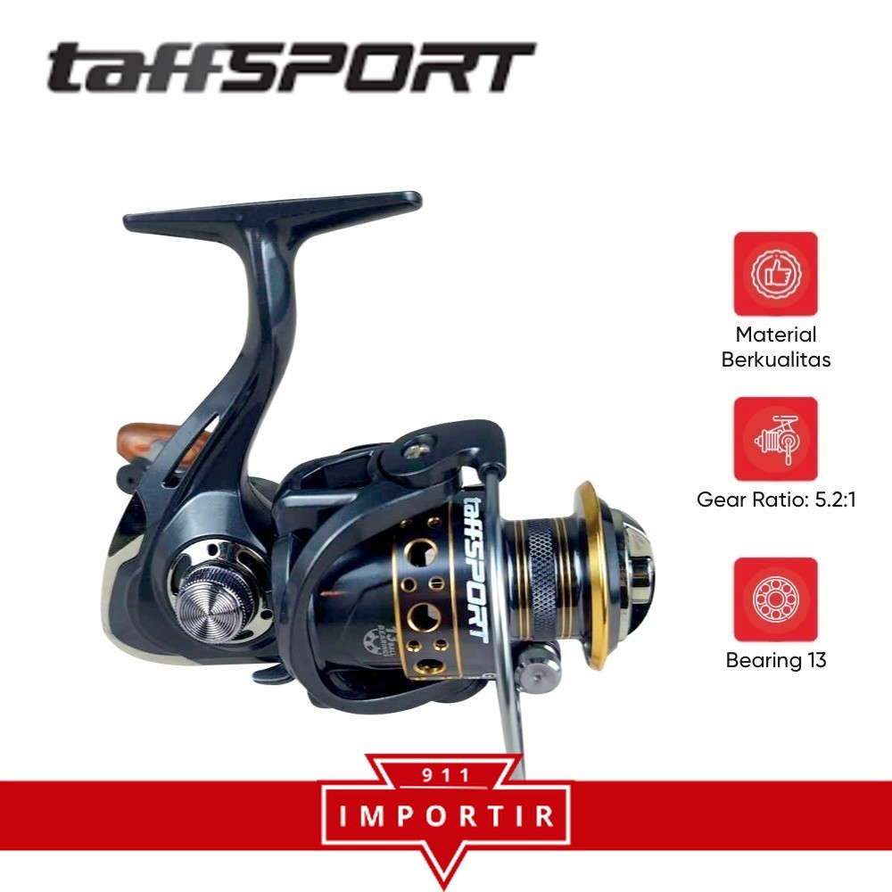 TAFFSPORT GHOTDA Reel Pancing Spinning 5.2:1 Ball Bearing 13 - BK4000