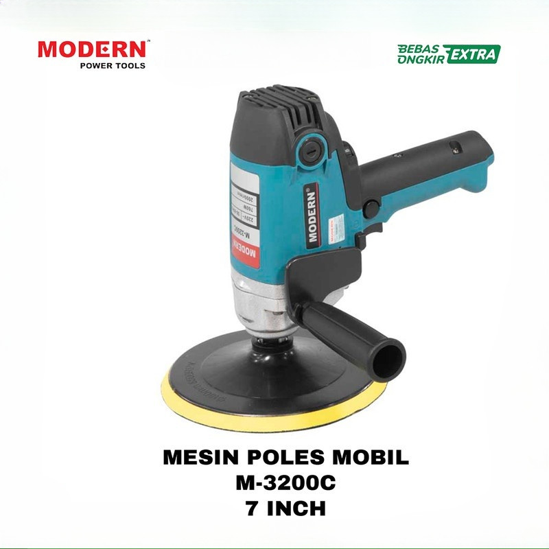 [ Garansi Termurah ] Mesin Poles Mobil Motor Alat Poles Listrik Polisher Modern M3200C 7"
