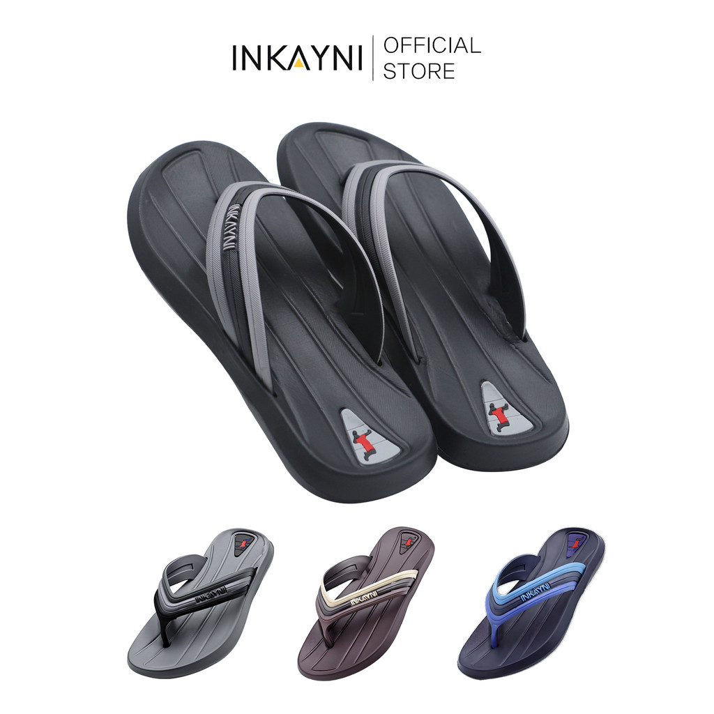 INKAYNI Simply Sandal Jepit Pria Dan Anak Laki Size 30-44 Flip Flop Bahan Karet Empuk Anti Slip Sand