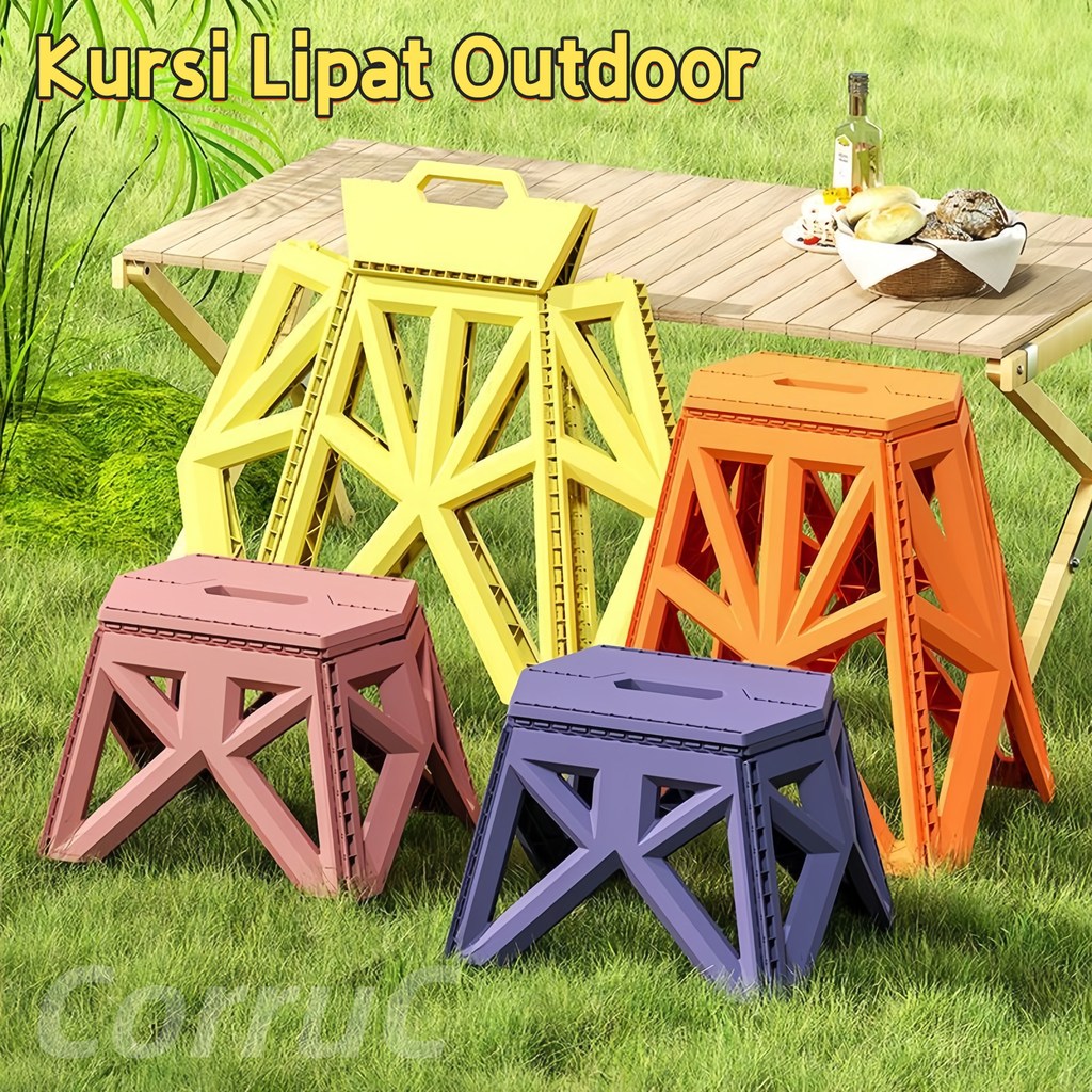 Kursi Lipat Outdoor Serbaguna/Kursi Lipat Portable/Bangku Duduk Lipat Modular Portable/Kursi Lipat K