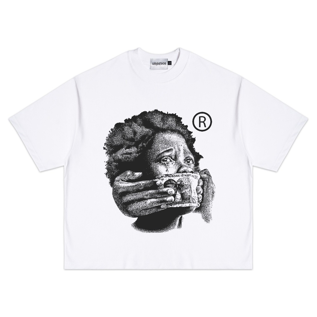 Lessegos Boxy Tshirt Zorlac Heavyweight 16s Putih