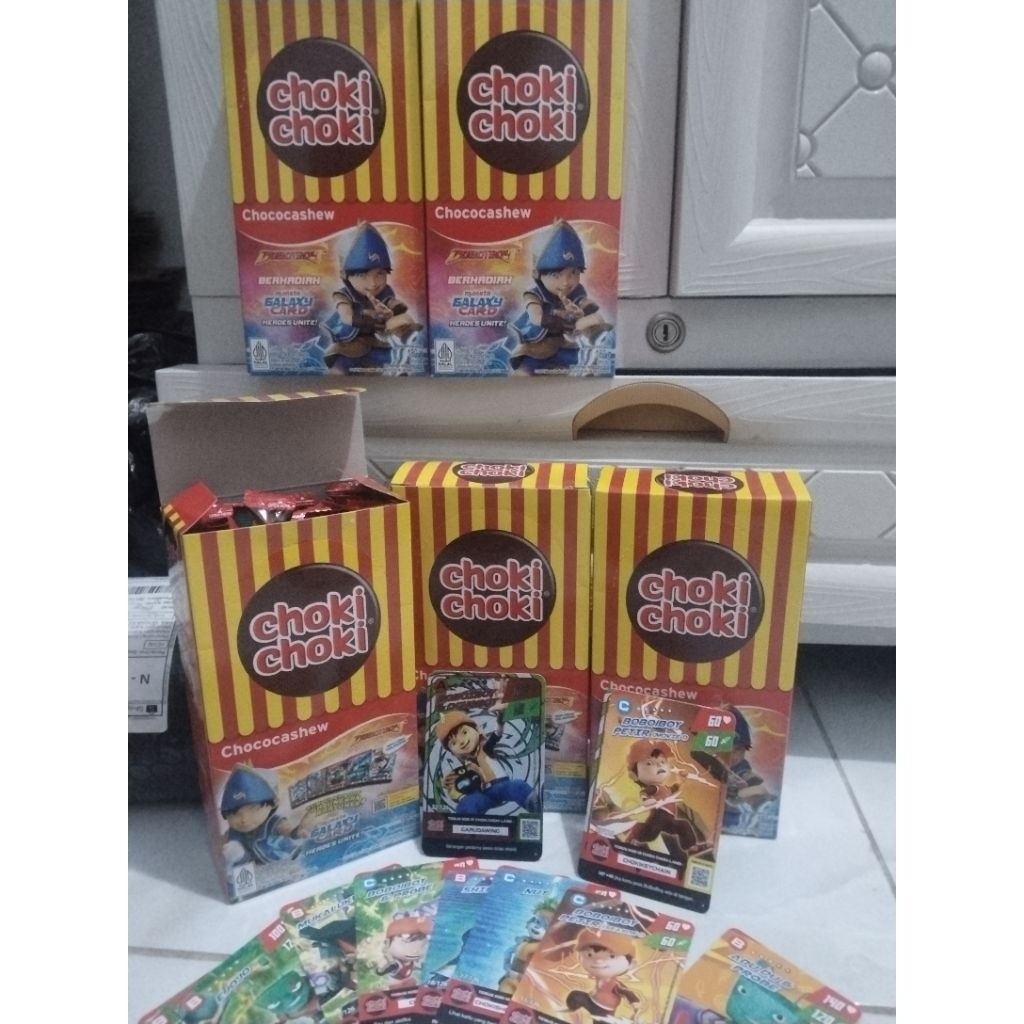 choki-choki BoBoiBoy sopan 20pcs + kartu card BoBoiBoy