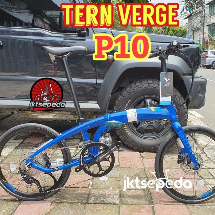 Sepeda Lipat FOLDING BIKE Tern Verge P10 - Biru