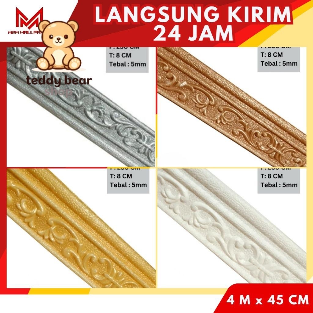Wall Border List Foam List Dinding List Border Foam Sabuk Dinding List Dinding 3D