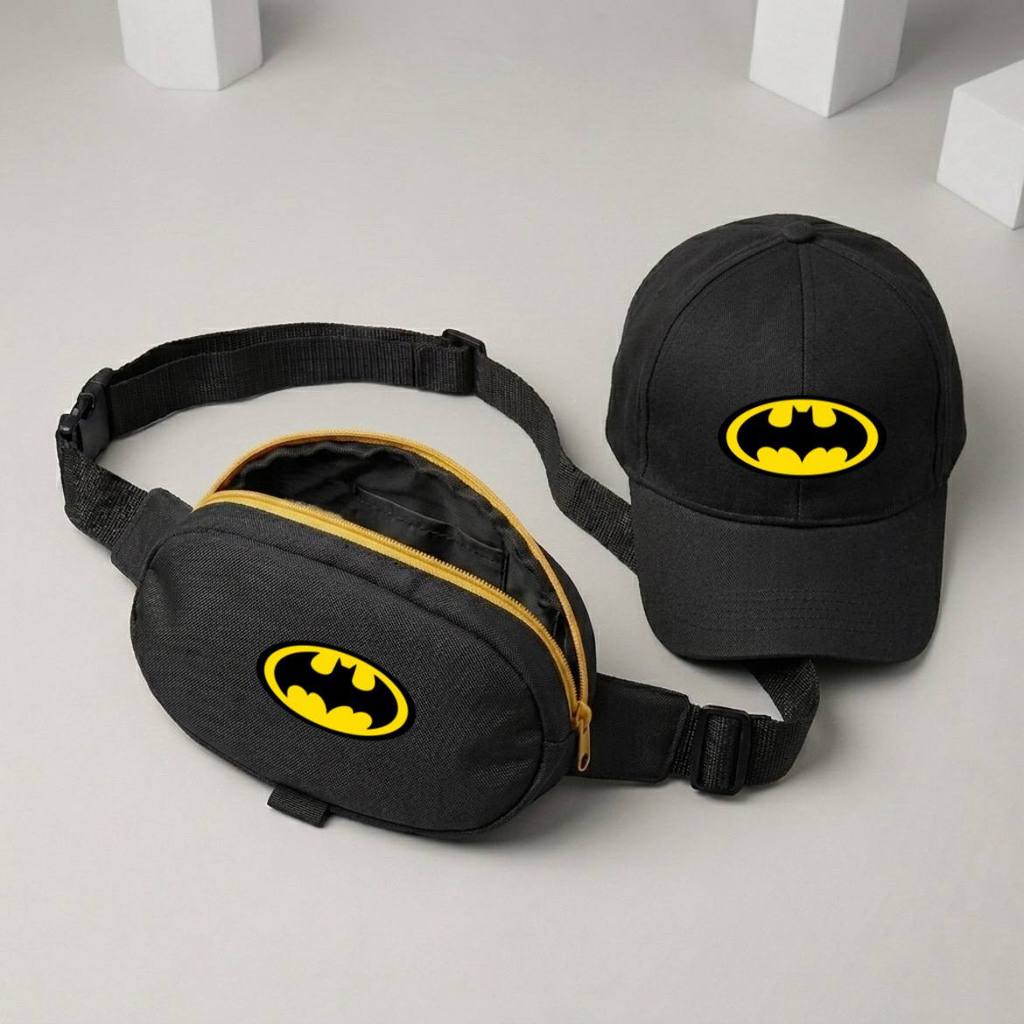 TASKIDDIE - Tas Pinggang Anak Laki Laki Motif Batman Minion Astronout