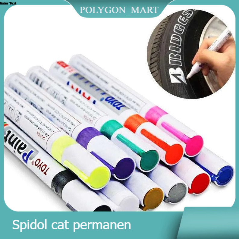 Spidol Ban Motor Mobil Permanen Waterproof | Tire Marker Paint Pen Anti Air