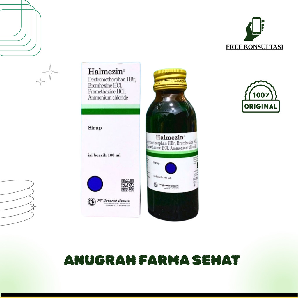 HALMEZIN SIRUP 100 ML OBAT BATUK BERDAHAK & KERING (SEMARANG)
