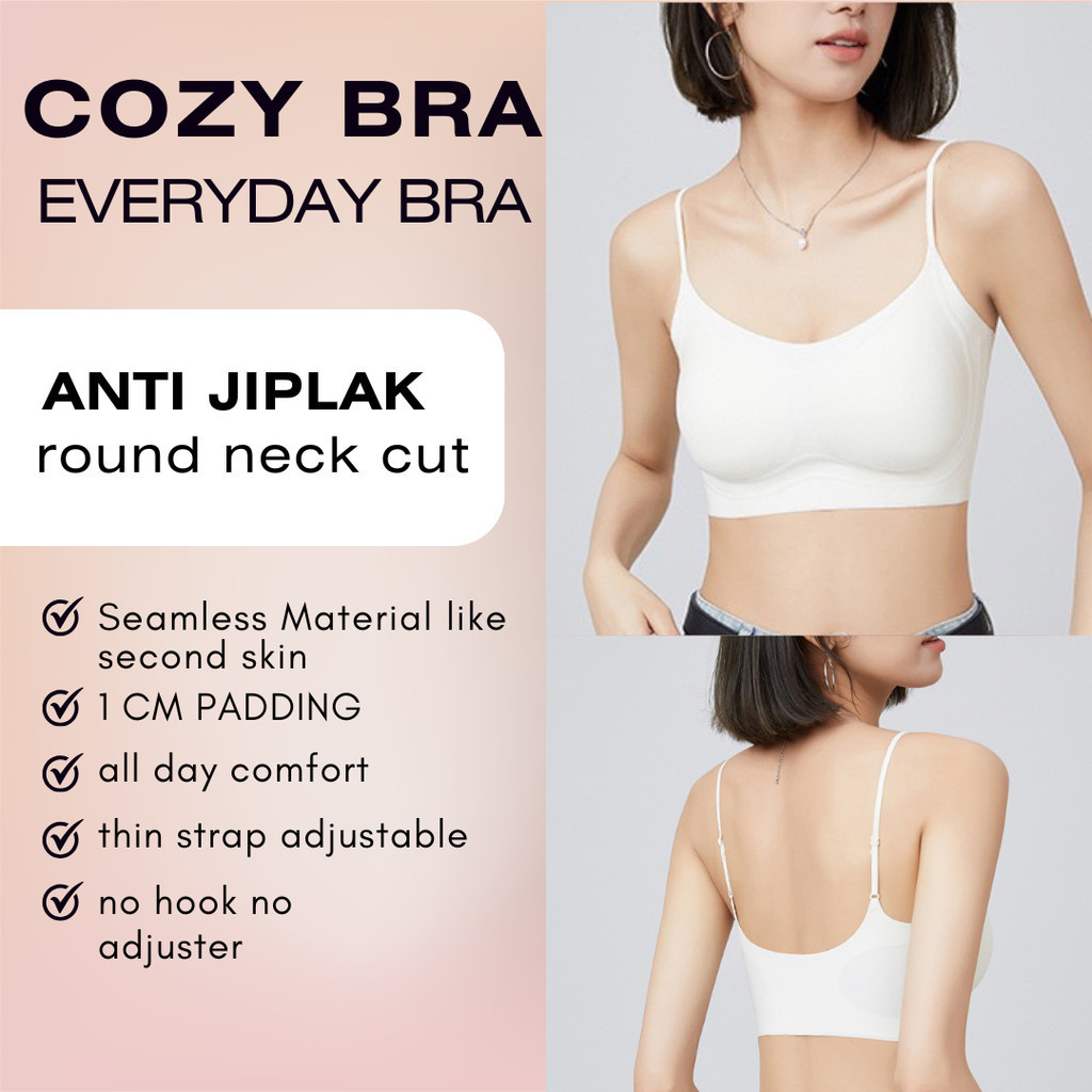 SNUGSANDHUG seamless wireless COZY BRA breathable anti jiplak fit 32-38 A-D COZY BRA for dailywear y