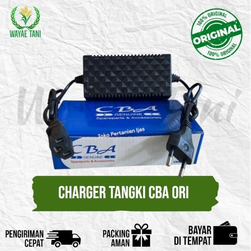 Charger Aki CBA original Tangki pompa elektrik 12V Cas electric battery sprayer 12Volt
