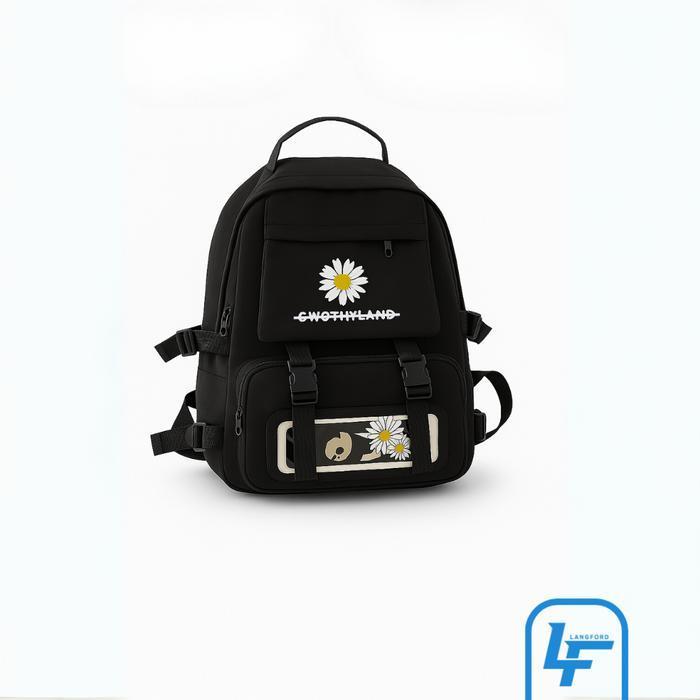LANG FORD - Kiyowo / Tas Ransel Sekolah / Tas Ransel Wanita Remaja / Tas Hangout / Backpack Perempua