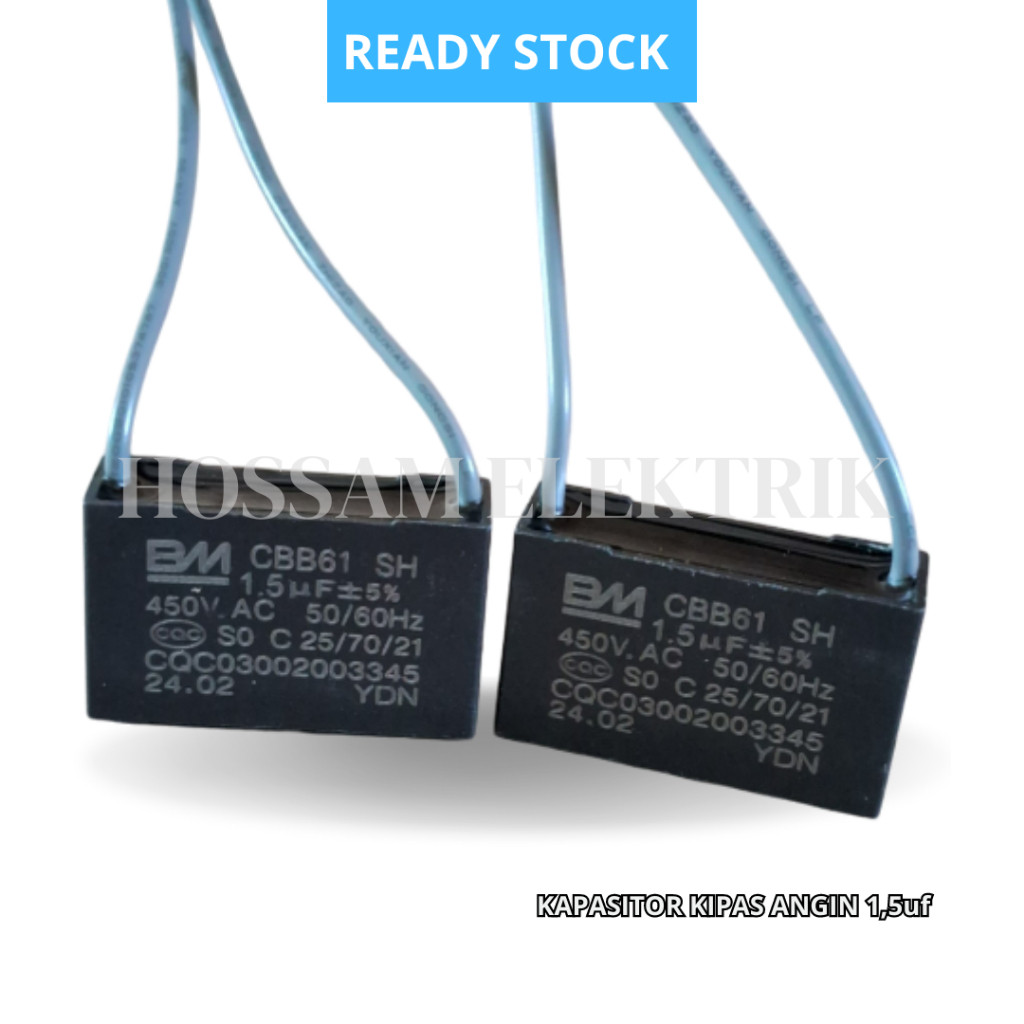 [BAYAR DITEMPAT] KAPASITOR KIPAS ANGIN - CAPASITOR 1,2uf, 1,5uf, 1,8uf, 2uf, 2,5uf, 3 uf, 3,5uf, 4 u