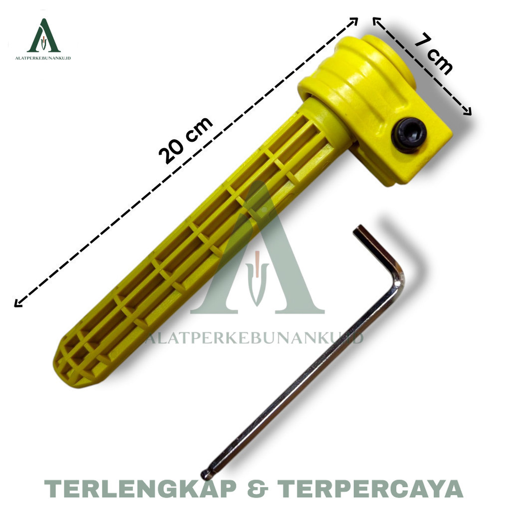 HOLDER KLEM FIBER EGREK SAWIT KUNING + KUNCI L (ALATPERKEBUNANKU.ID)