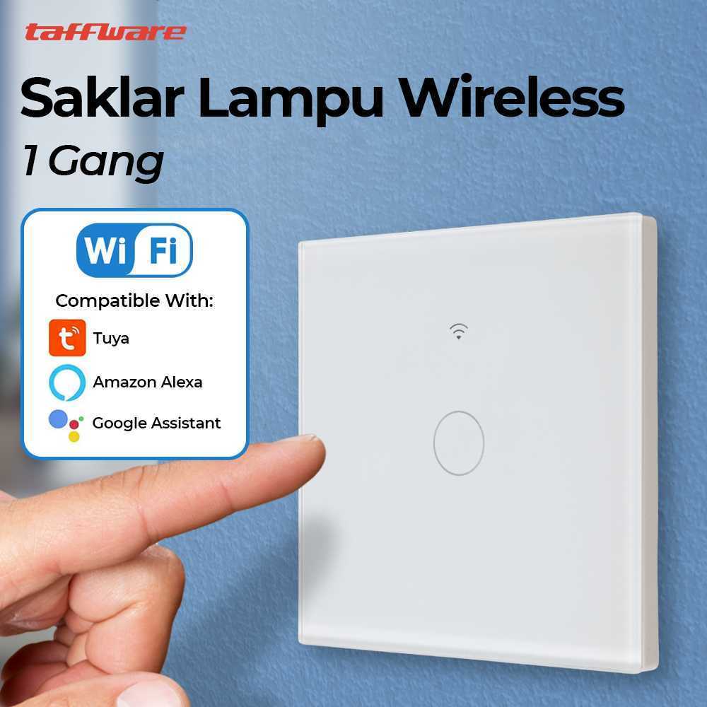 Saklar Lampu Smart WiFi RF Touch Screen Tuya Smart Home