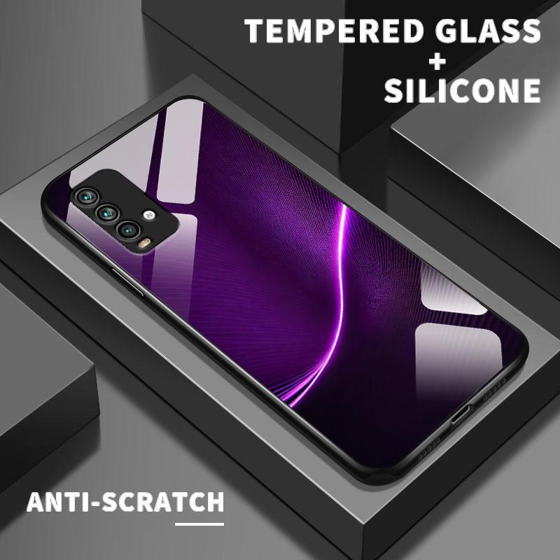 Casing Xiaomi Redmi Case Note 9 8 4 4X 7 Pro 7S 2021 4G Max 9S Tempered Glass Silicone Minimalis Pur