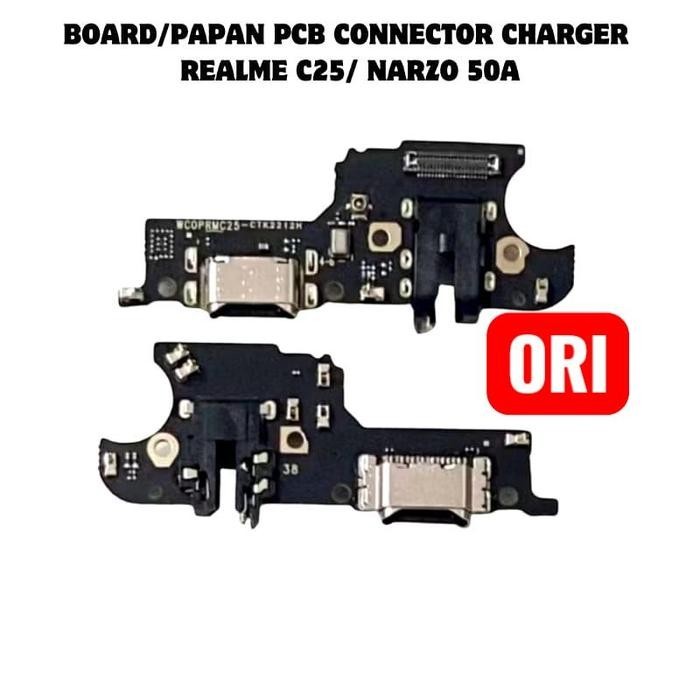 BOARD KONEKTOR CAS REALME C25 – PAPAN CHARGER HP REALME C25 – FLEXIBLE CONNECTOR CHARGER