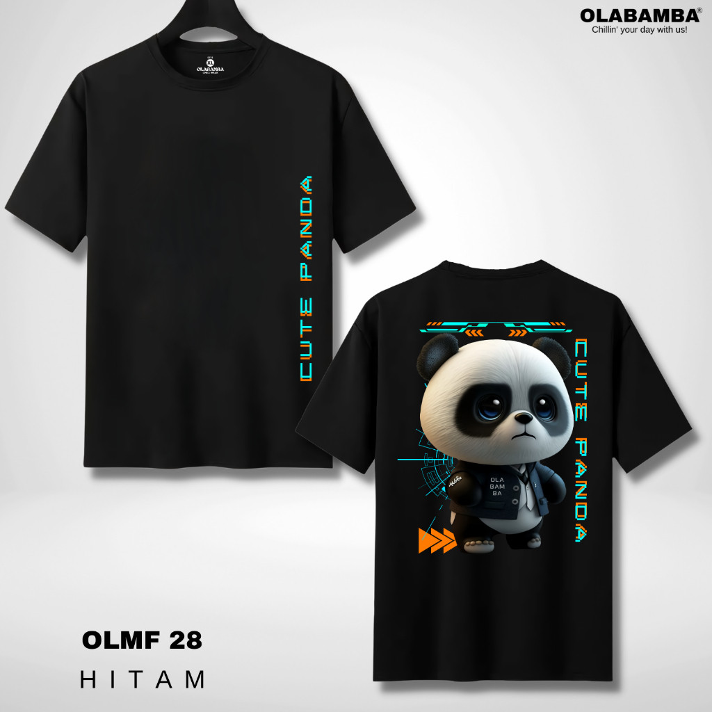 (COD) OLBB Baju Distro Pria Original 100% Ori | Panda | Baju Cowok Distro Original | KAOS PANDA OLMF