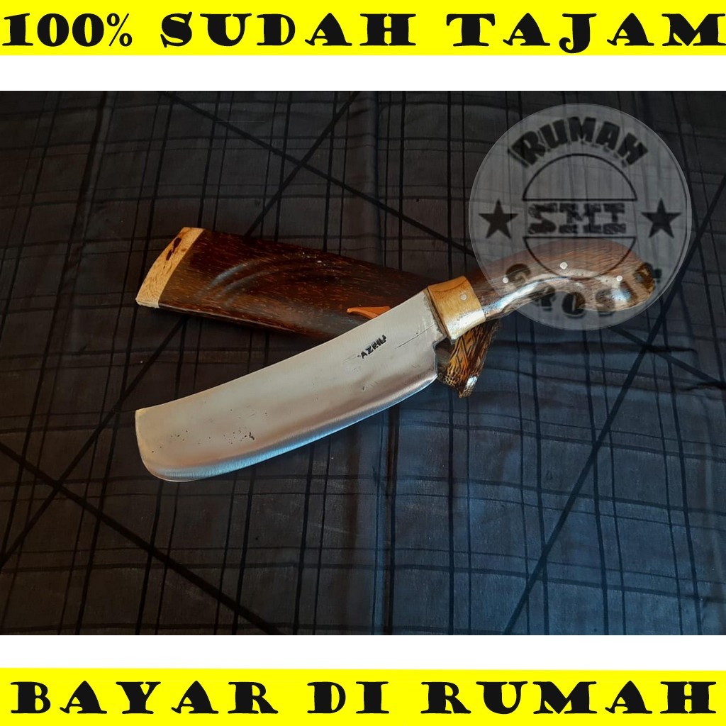 COD Golok Hambalan Golok Cacah Chopper Daging Tulang Hewan FULLTANK Baja Per