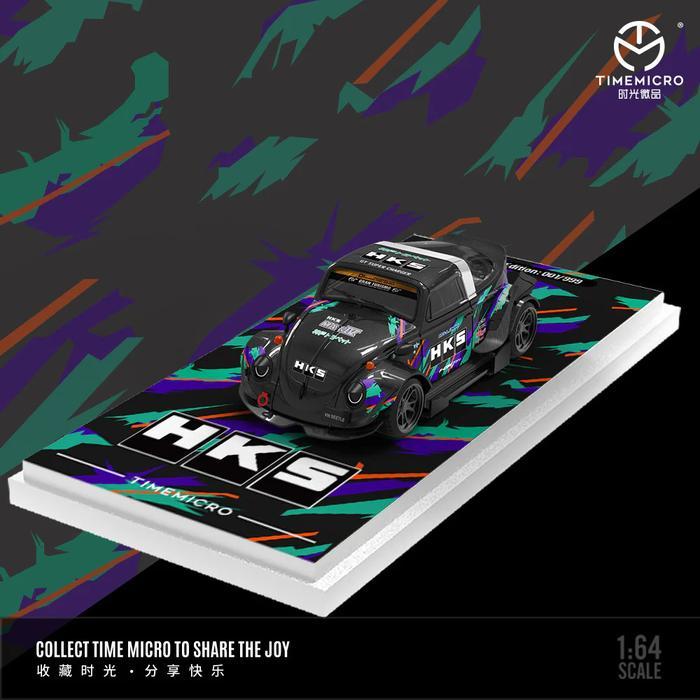 TM646225 - Time Micro 1:64 Volkswagen Bettle HKS livery AST27