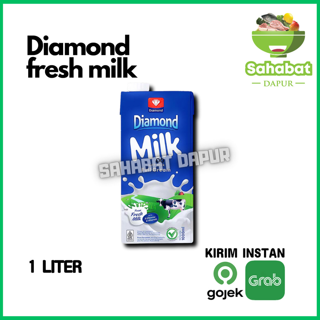 Diamond Fresh Milk Full Ceam 1 Liter